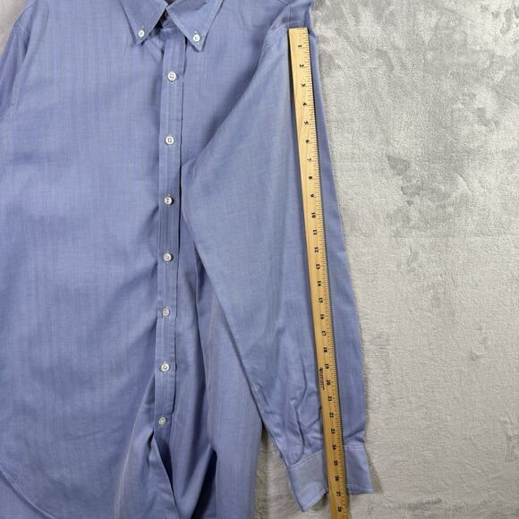Turnbull & Asser Men's Dress Shirt XL?*READ Blue Classic Luxury Button Down - Picture 7 of 16